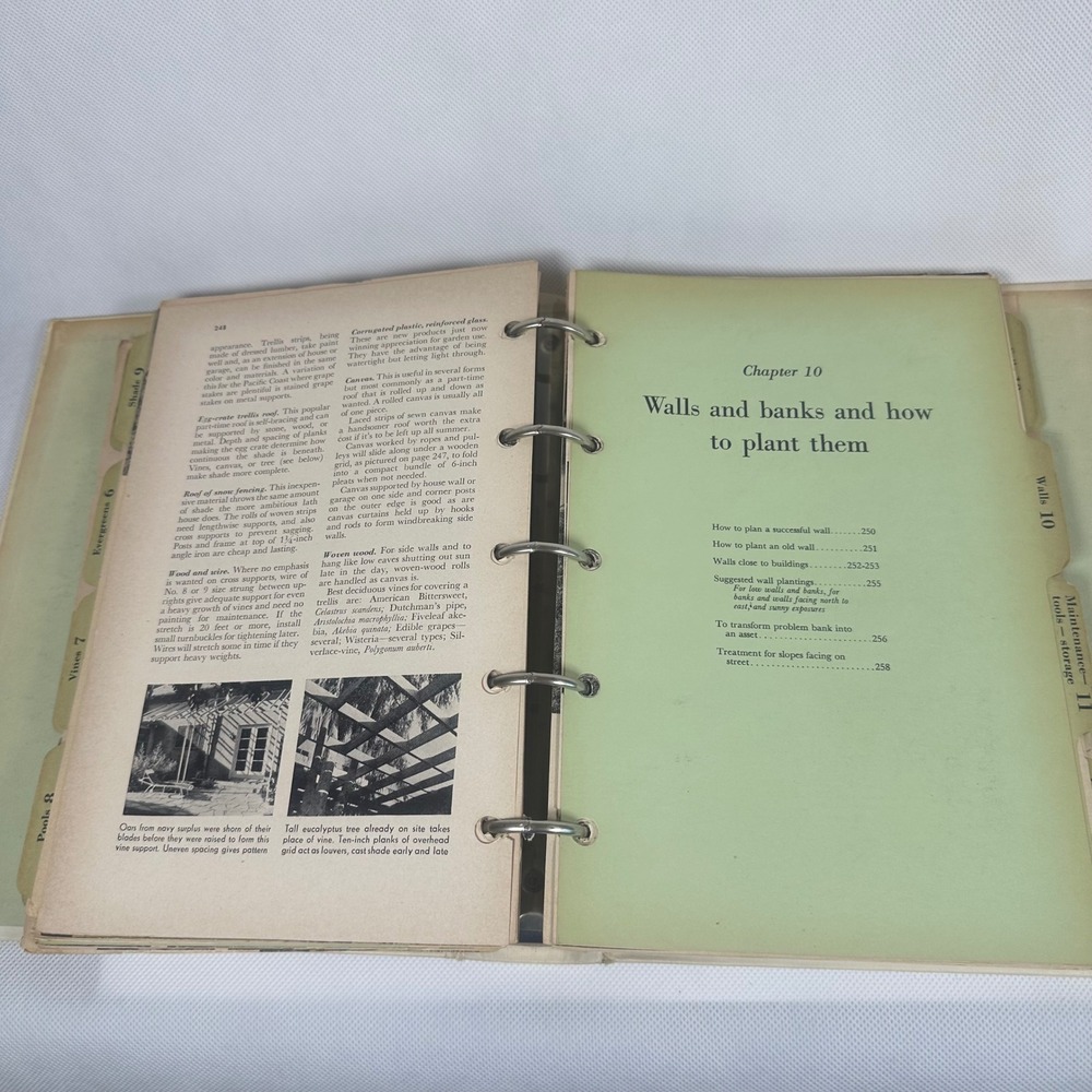 Vintage 1951 Better Homes and Gardens Garden Book First Edition 5 Ring Binder - Picture 7 of 10